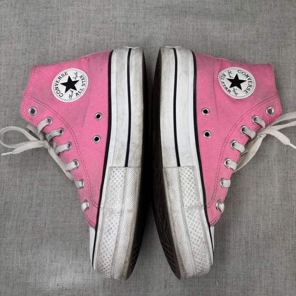 Converse Chuck Taylor All Star Platform High Top Pink Canvas Womens Shoes size 8 - Picture 10 of 10